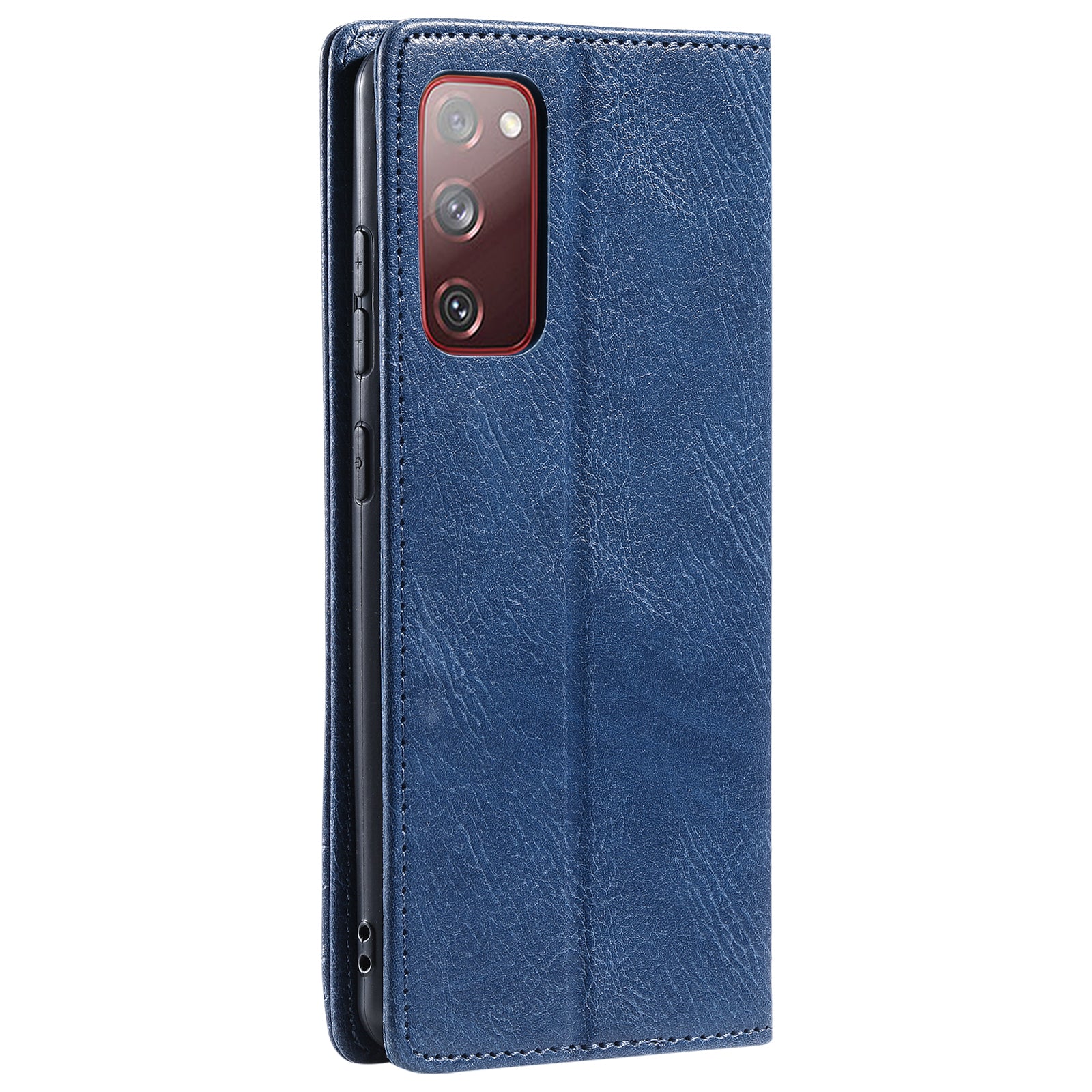 TTUDRCH Style 007 Leather Case for Samsung Galaxy S20 FE / S20 FE 5G / S20 FE 2022 / S20 Lite RFID Blocking Stand Wallet Cover - Blue TTUDRCH Style 007 Leather Case for Samsung Galaxy S20 FE / S20 FE 5G / S20 FE 2022 / S20 Lite RFID Blocking Stand Wallet Cover - Blue